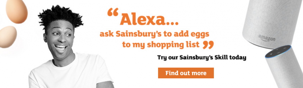Sainsbury's Alexa Skill banner